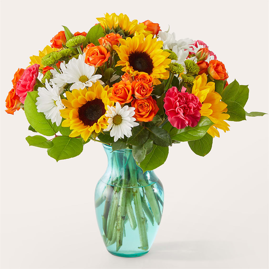 Sun-drenched Blooms Bouquet – Acme Floral #0014, Akron OH
