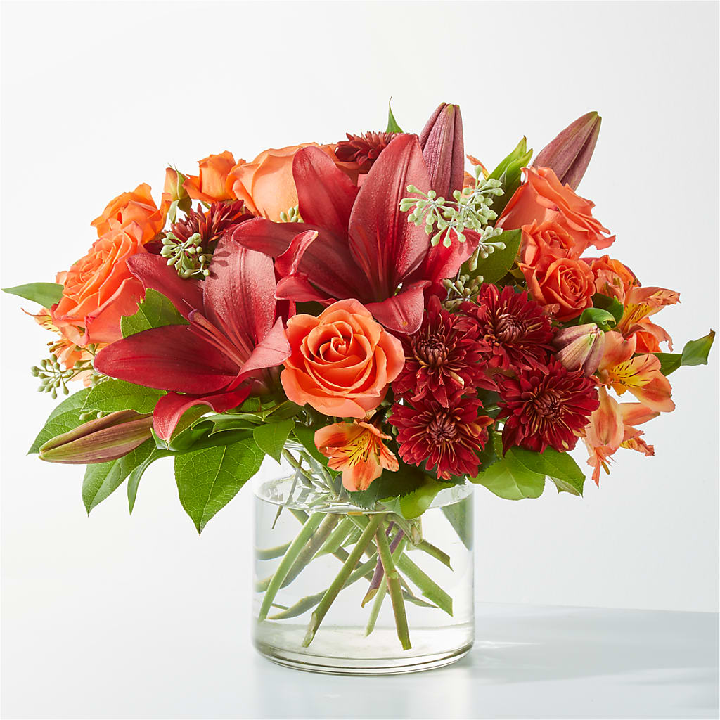 Crimson Leaves Bouquet – Acme Floral #0014, Akron OH