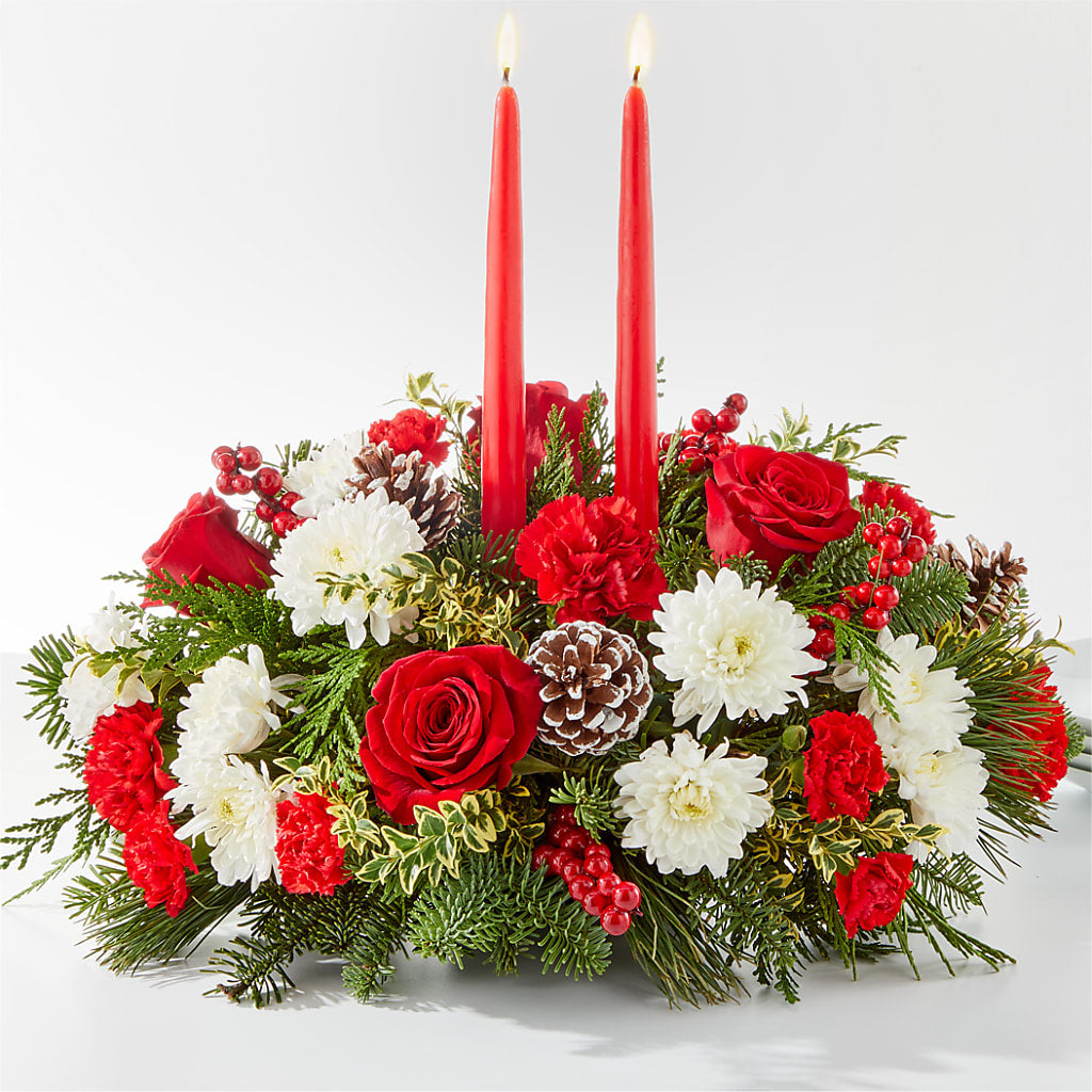 Holiday Soiree Centerpiece – Acme Floral #0014, Akron OH