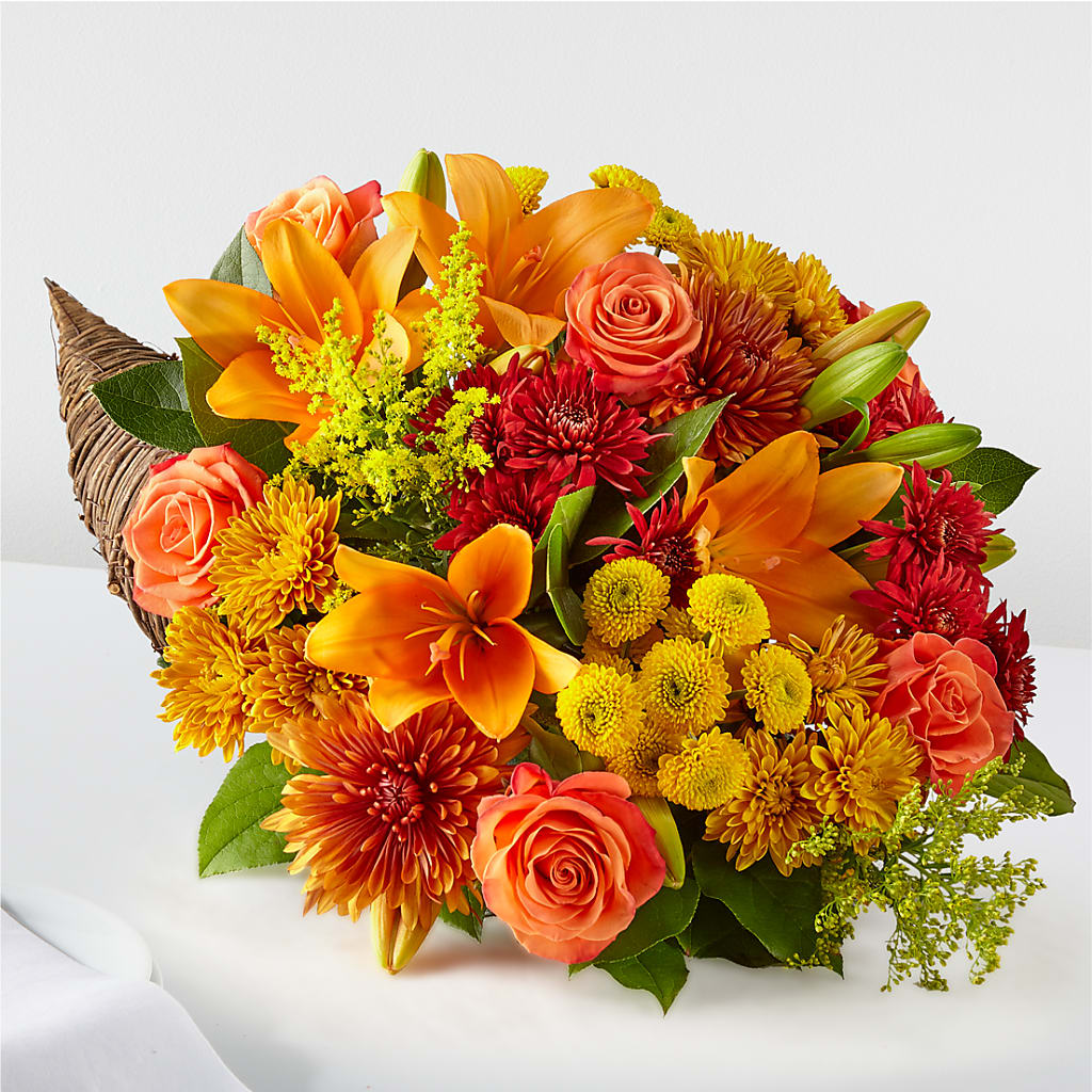 Feast of Color Cornucopia – Acme Floral #0014, Akron OH