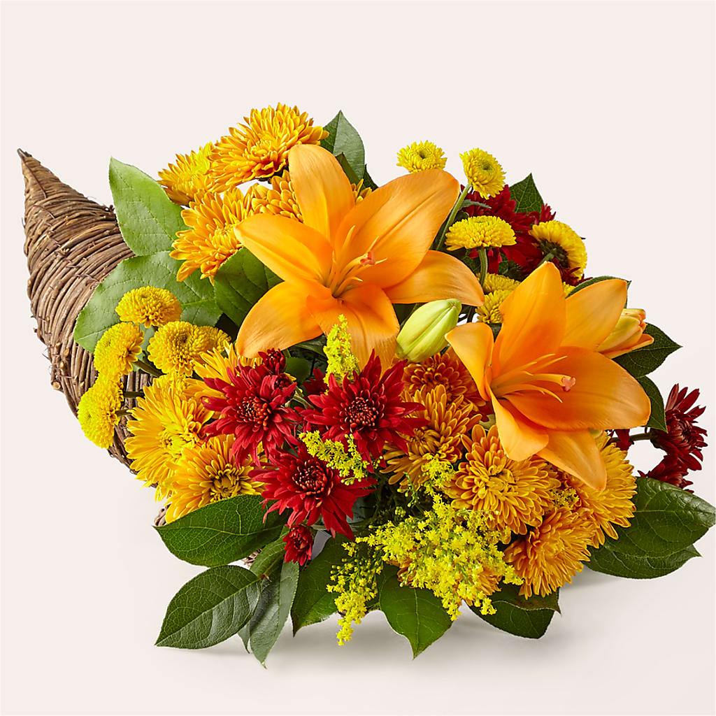 Feast of Color Cornucopia – Acme Floral #0014, Akron OH