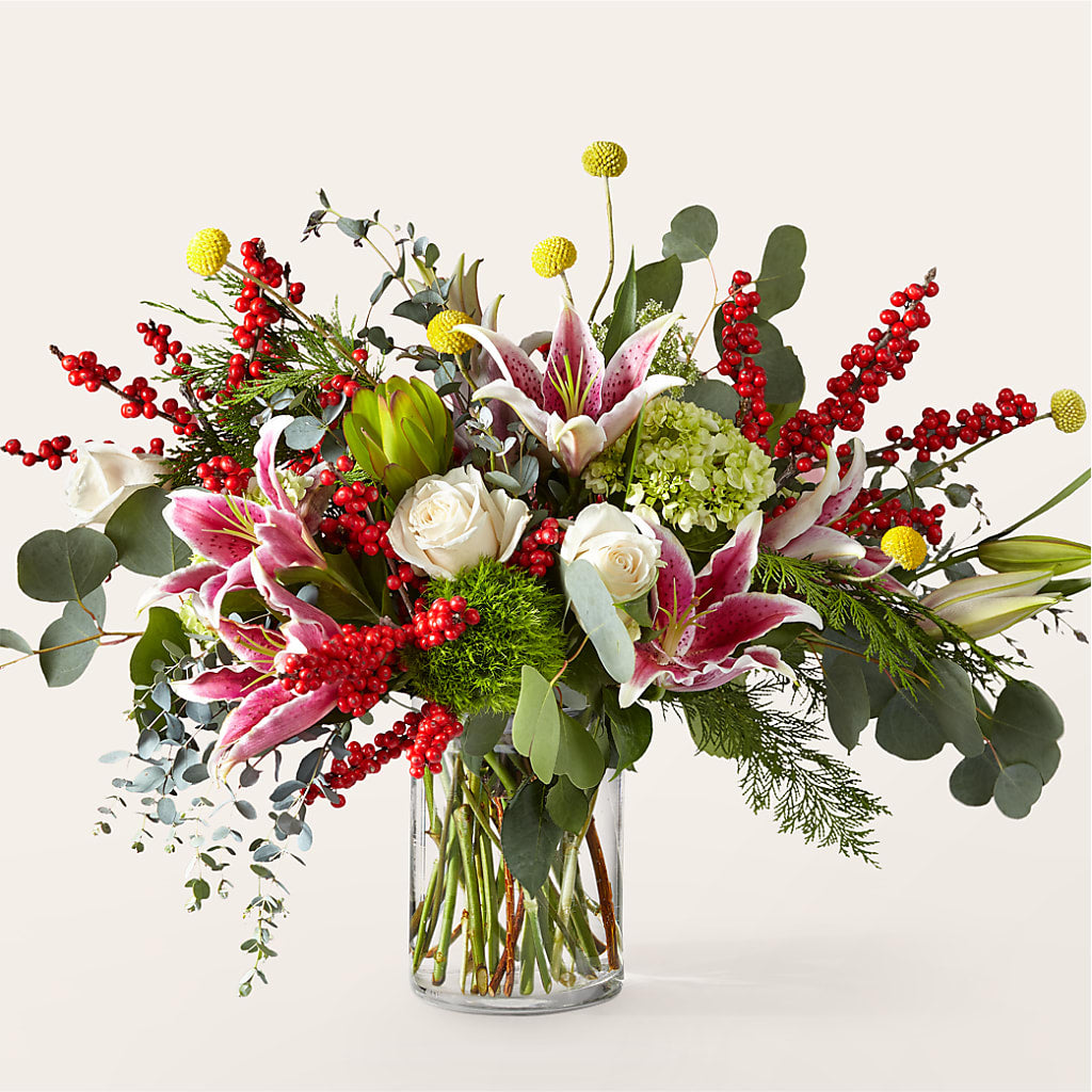 Berry & Bright Bouquet – Acme Floral #0014, Akron OH
