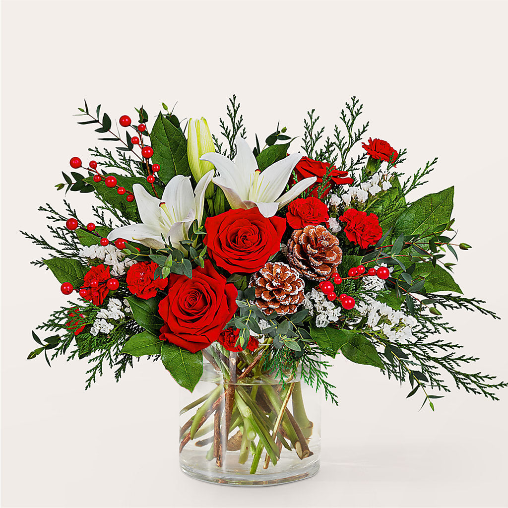 Best in Snow Bouquet – Acme Floral #0014, Akron OH