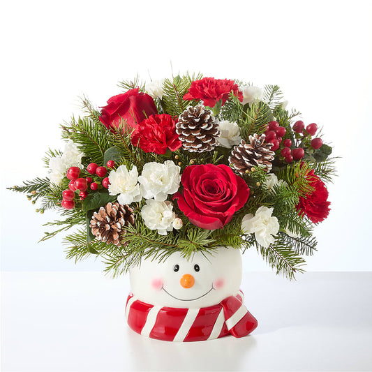 Jolly Snowman Bouquet –  Acme Floral #0014, Akron OH