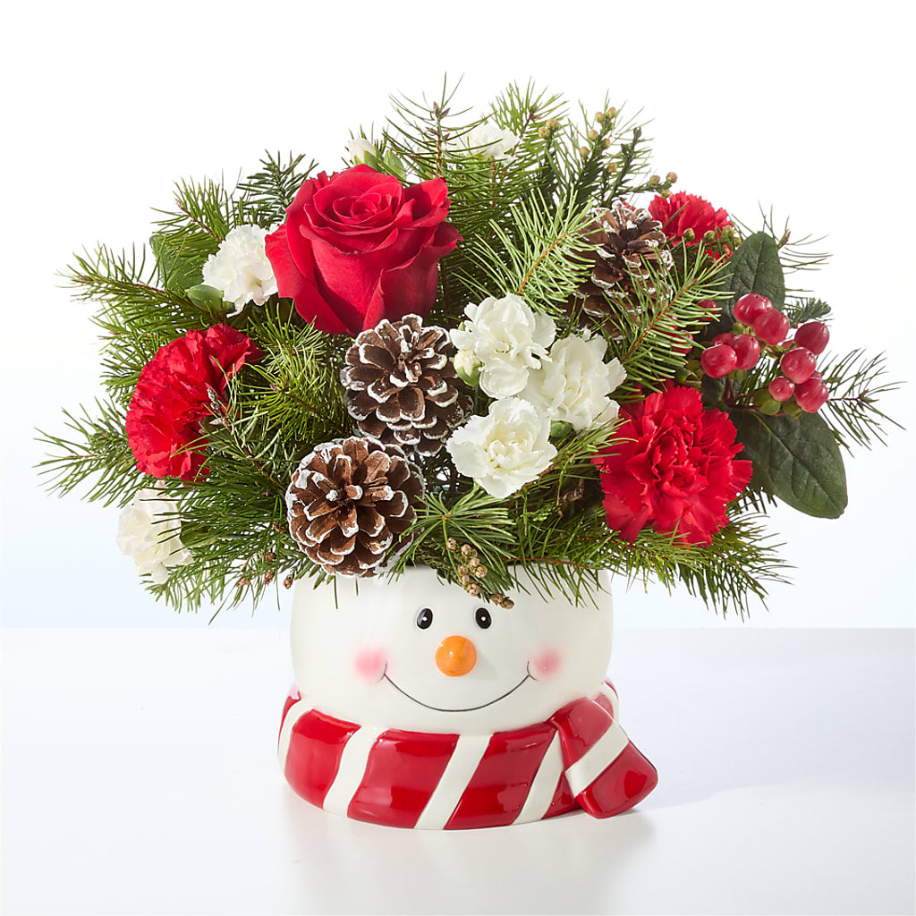 Jolly Snowman Bouquet –  Acme Floral #0014, Akron OH
