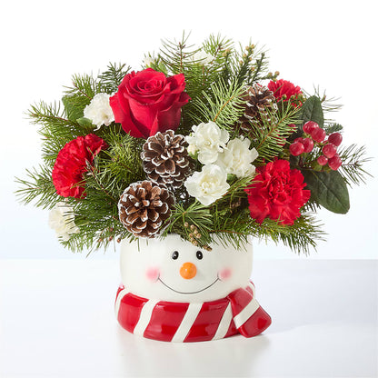 Jolly Snowman Bouquet –  Acme Floral #0014, Akron OH