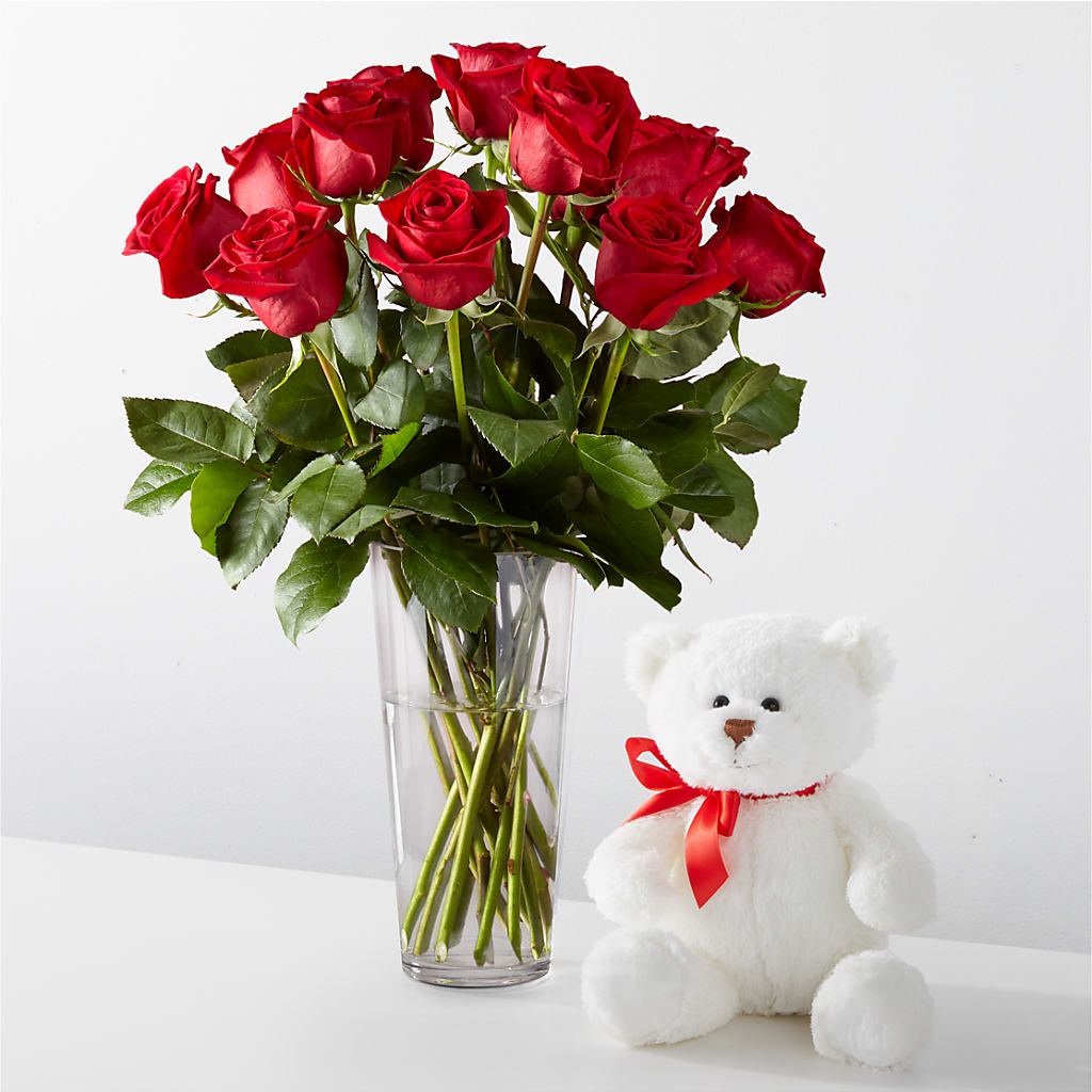 Romantic Long Stem Red Rose Bouquet Bundles –  Acme Floral #0014, Akron OH