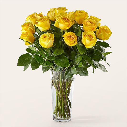 Long Stem Yellow Rose Bouquet –  Acme Floral #0014, Akron OH