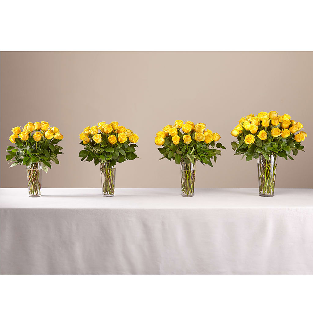 Long Stem Yellow Rose Bouquet –  Acme Floral #0014, Akron OH