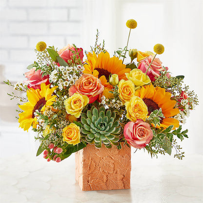 Sunflower Season Bouquet –  Acme Floral #0014, Akron OH