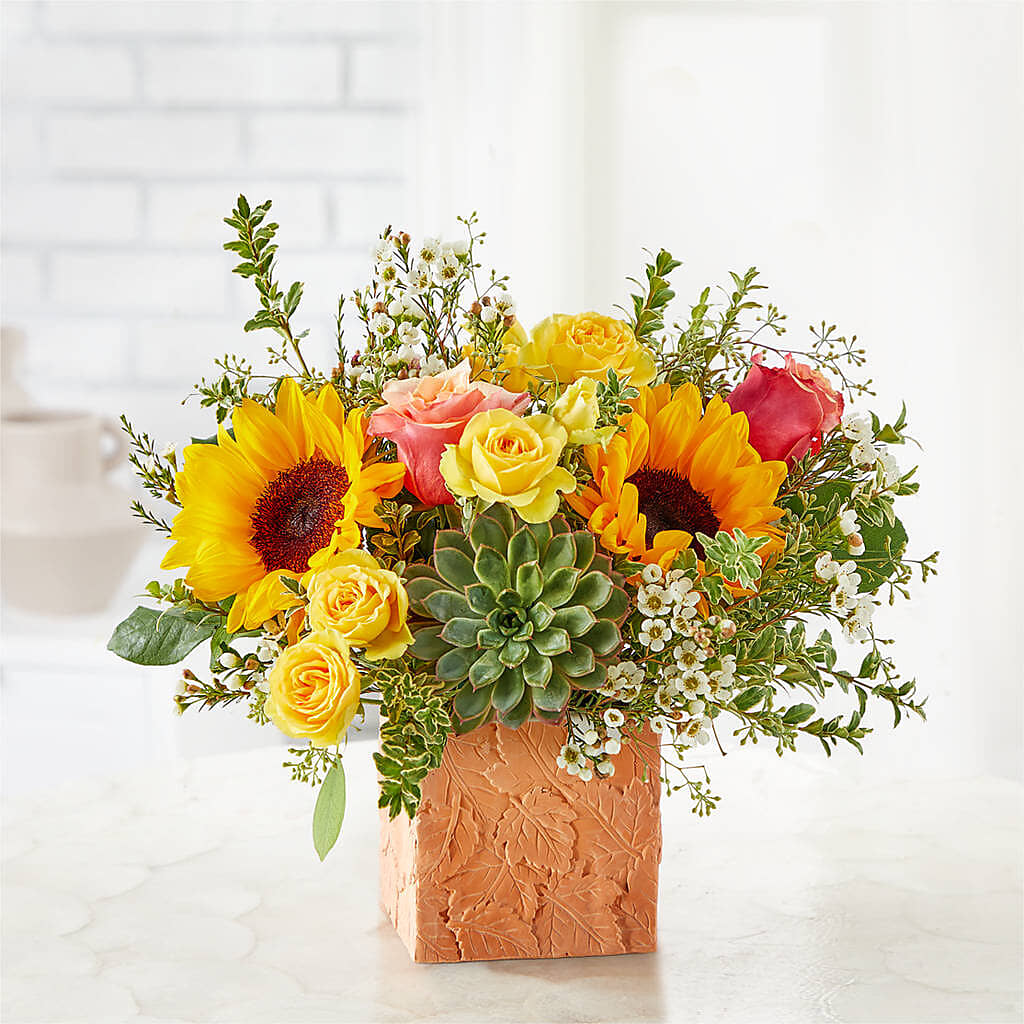 Sunflower Season Bouquet –  Acme Floral #0014, Akron OH