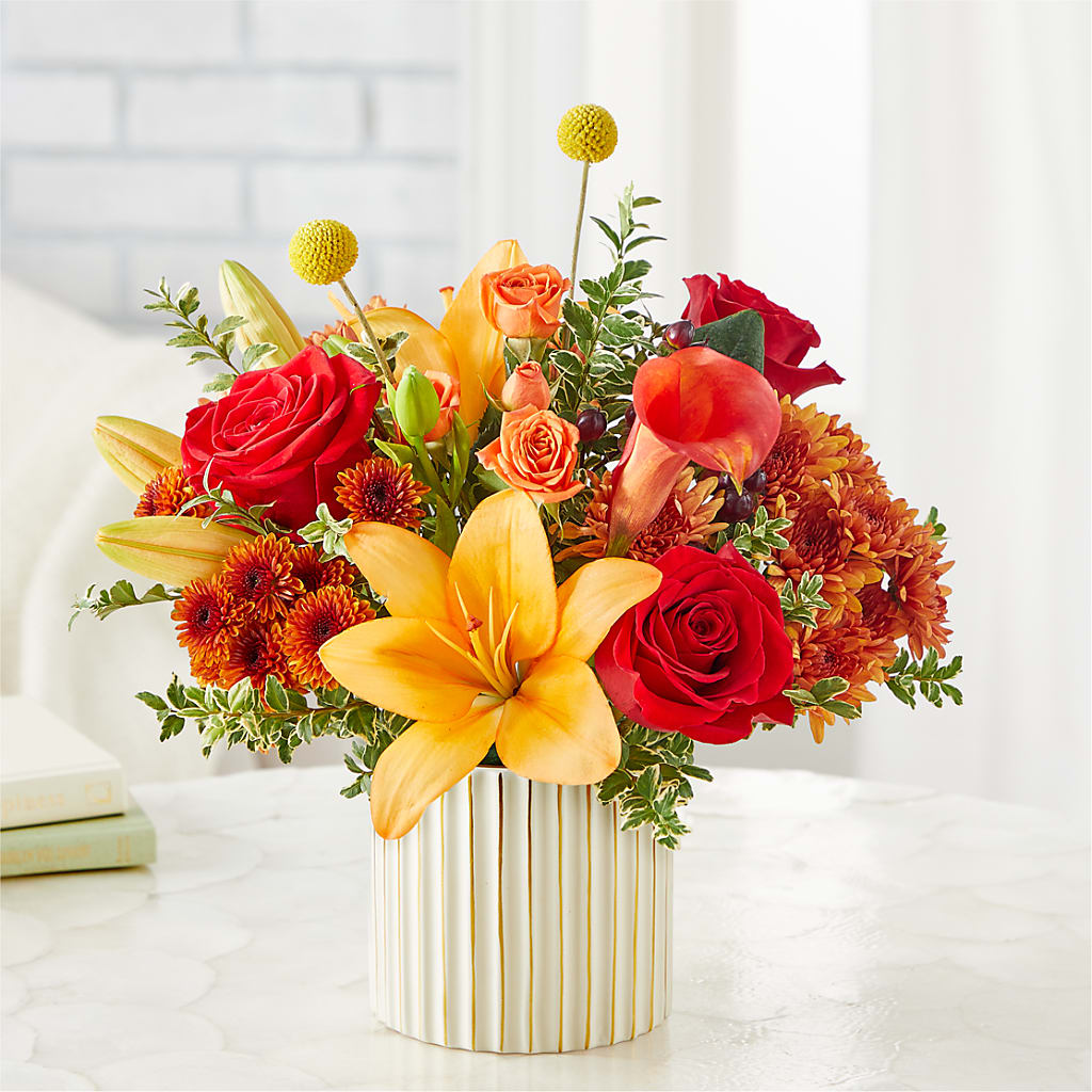 Scarlet Skies Bouquet –  Acme Floral #0014, Akron OH