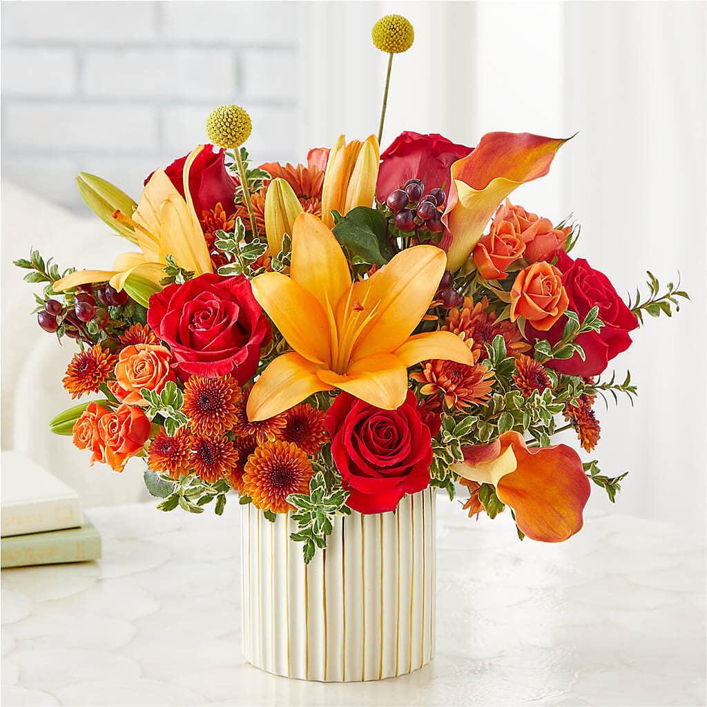 Scarlet Skies Bouquet –  Acme Floral #0014, Akron OH