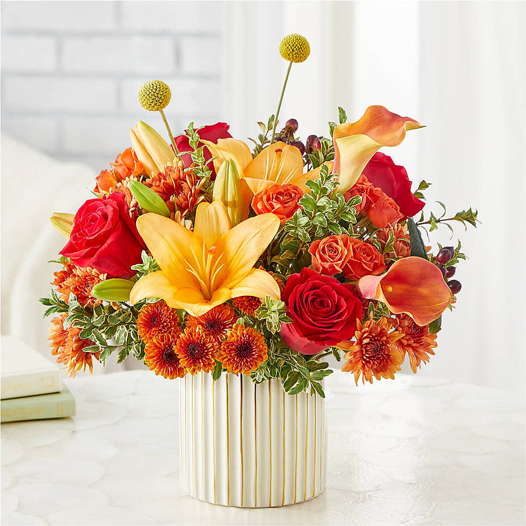 Scarlet Skies Bouquet –  Acme Floral #0014, Akron OH