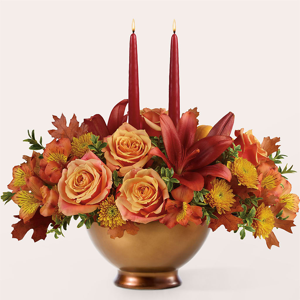 Harvest Table Centerpiece –  Acme Floral #0014, Akron OH