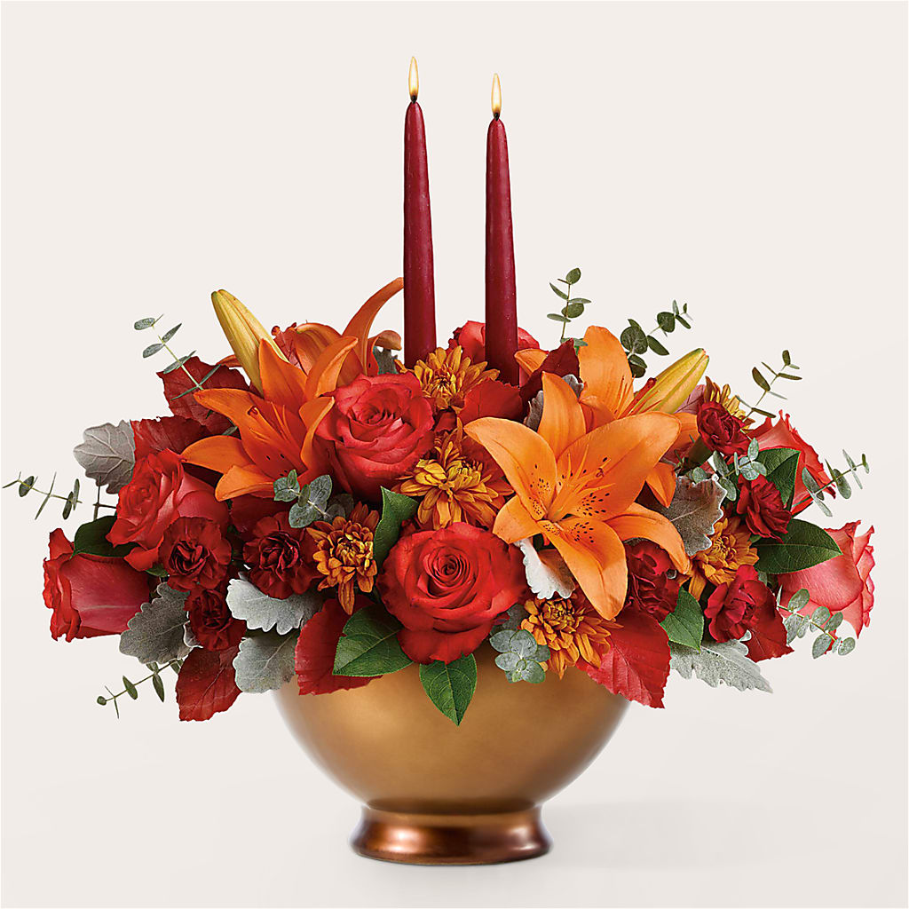 Fruits of Fall Centerpiece –  Acme Floral #0014, Akron OH