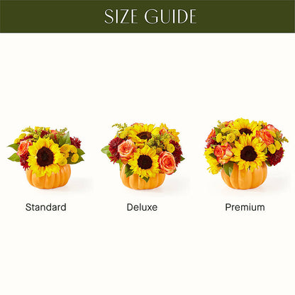 Golden Gourd Pumpkin Bouquet –  Acme Floral #0014, Akron OH