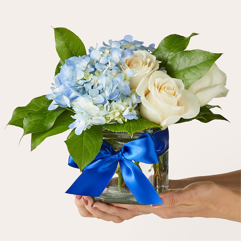 Sky Blue Delight Bouquet –  Acme Floral #0014, Akron OH