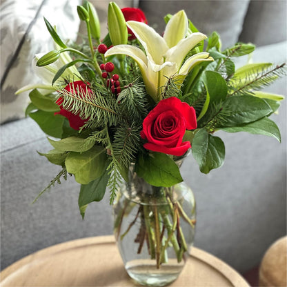 Sparkling Snowflakes Bouquet –  Acme Floral #0014, Akron OH