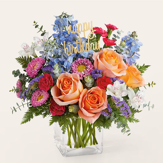Birthday Bash Bouquet –  Acme Floral #0014, Akron OH