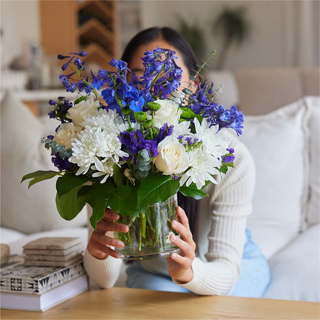 Cerulean Waves Bouquet –  Acme Floral #0014, Akron OH