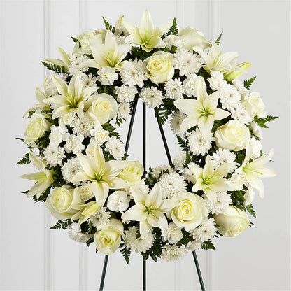 Treasured Tribute Wreath –  Acme Floral #0014, Akron OH