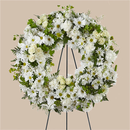Faithful Wishes Wreath –  Acme Floral #0014, Akron OH