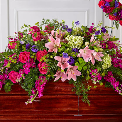 Radiant Tribute Casket Spray –  Acme Floral #0014, Akron OH