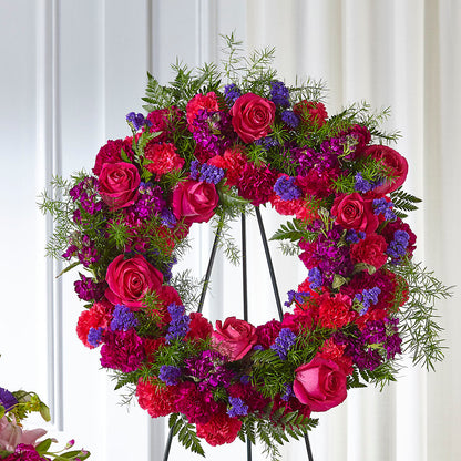 Calming Colors Wreath –  Acme Floral #0014, Akron OH