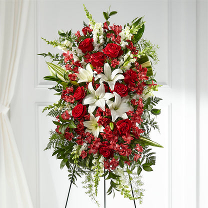 Everlasting Memory Standing Spray –  Acme Floral #0014, Akron OH