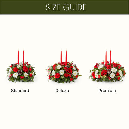 Holiday Soiree Centerpiece –  Acme Floral #0014, Akron OH