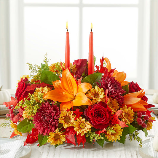 Autumn's Embrace Centerpiece –  Acme Floral #0014, Akron OH