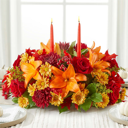 Autumn's Embrace Centerpiece –  Acme Floral #0014, Akron OH