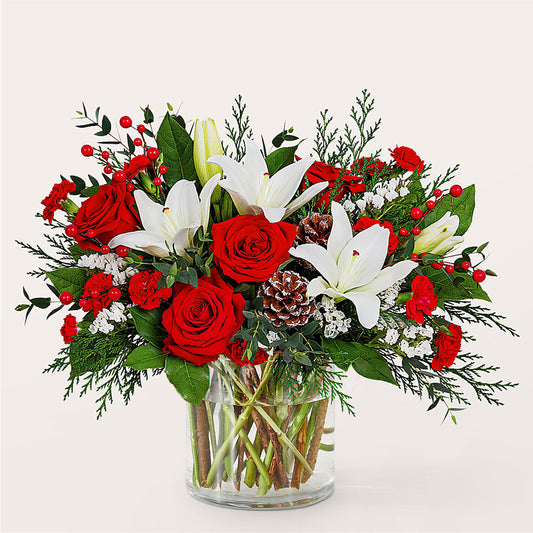 Best in Snow Bouquet –  Acme Floral #0014, Akron OH