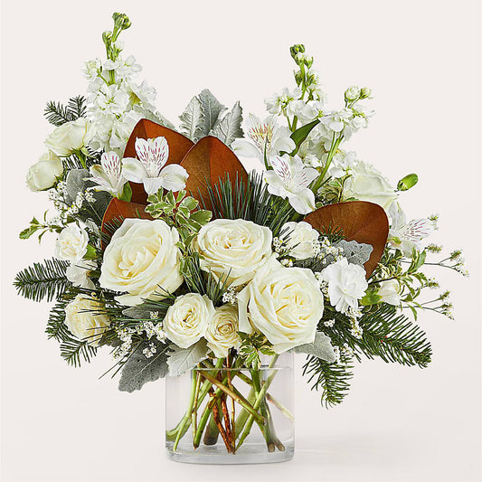 Fresh Snowfall Bouquet –  Acme Floral #0014, Akron OH