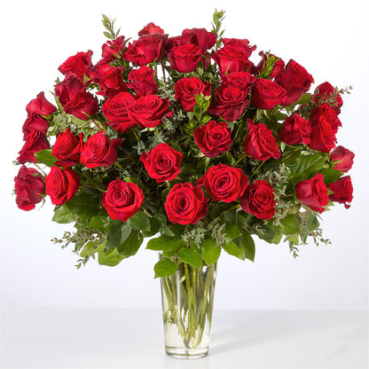 Forever Yours Fifty Stem Red Rose Bouquet –  Acme Floral #0014, Akron OH